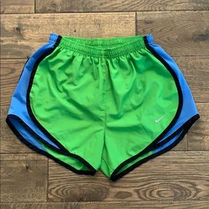 Nike Dri-Fit Running Shorts - Size XS - Green/Blue